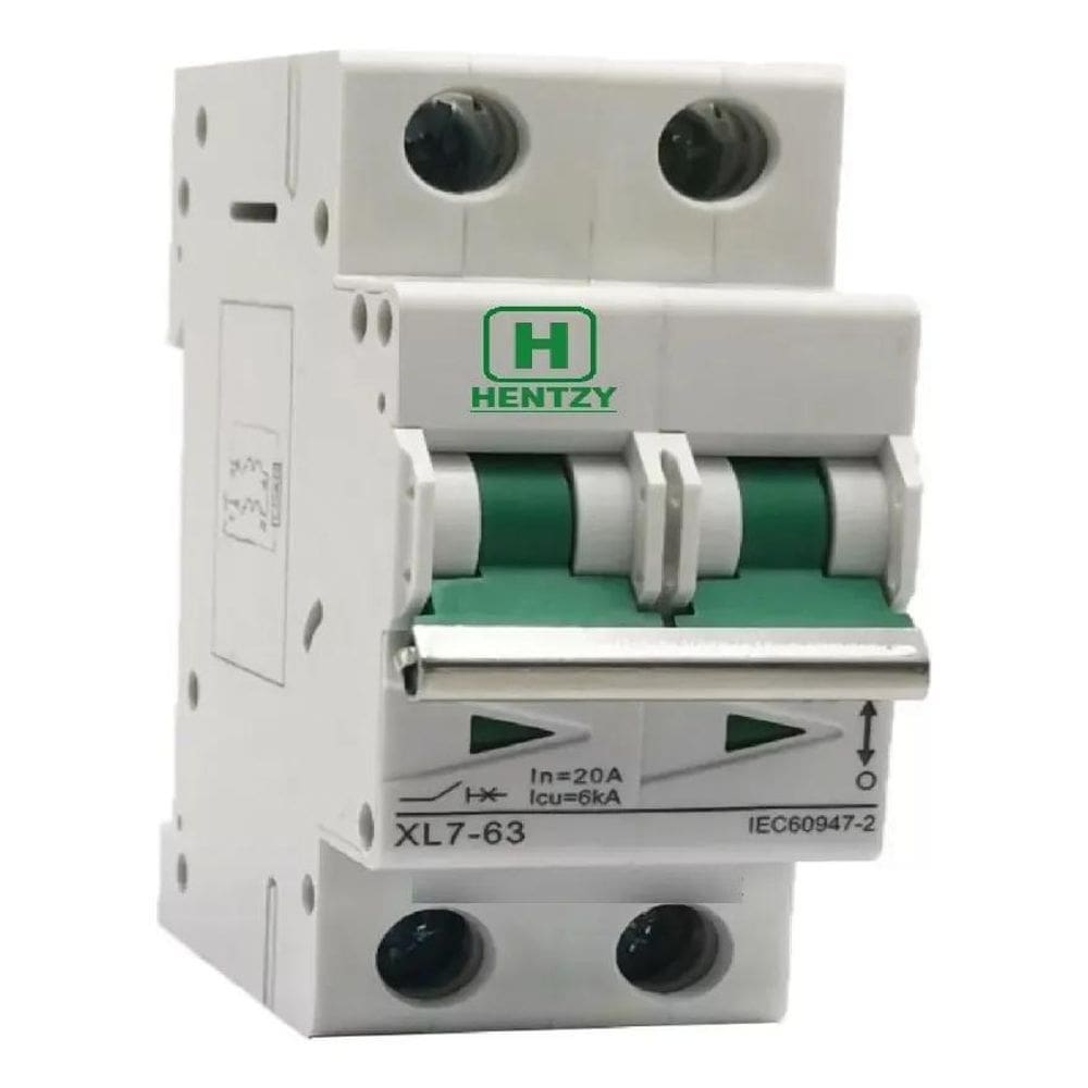 2X Disjuntor Dc Cc 16A 20A 25A 32A 40A 63A - Solar Fotovolta