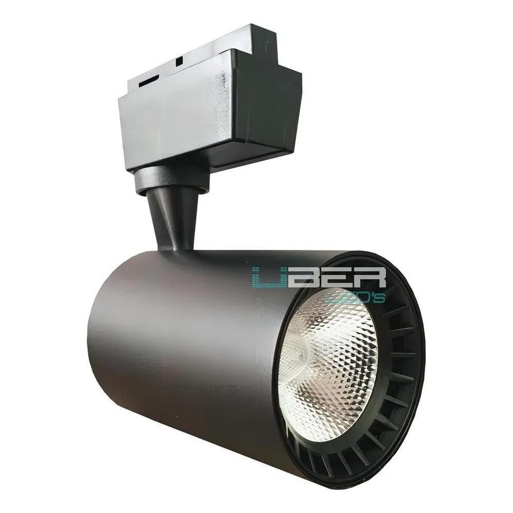 2X Spot Led Para Trilho 10W Preto 4000K Luz Neutra