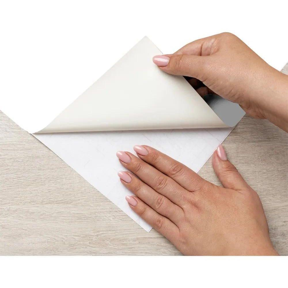 2X Adesivo Vinil Lavável Branco Brilho Ou Fosco Envelopament