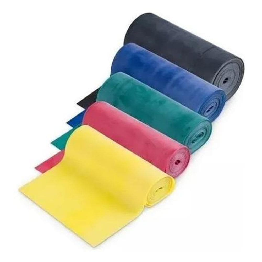 2X Kit Faixas Elásticas 5 Intensidades Thera Band Fisioterap