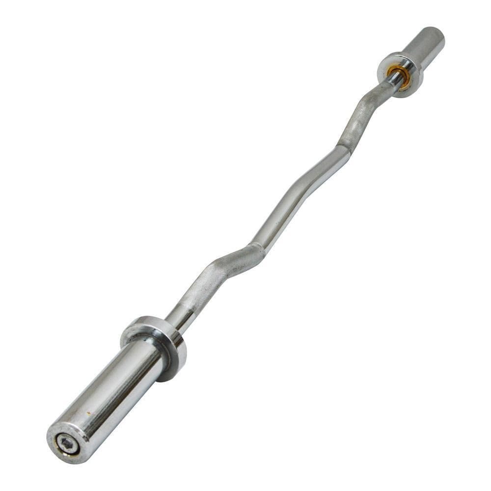 Barra W Olimpica Cromada 122Cm Ahead Sports As4102Z1 Cinza