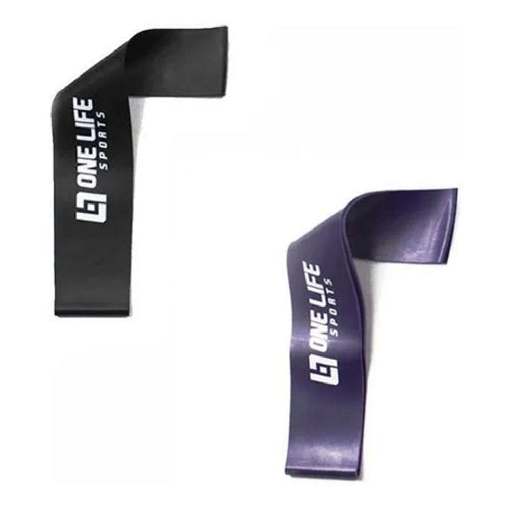 2X Kit Mini Bands Tensão Forte E Extra Forte Infinity Negro