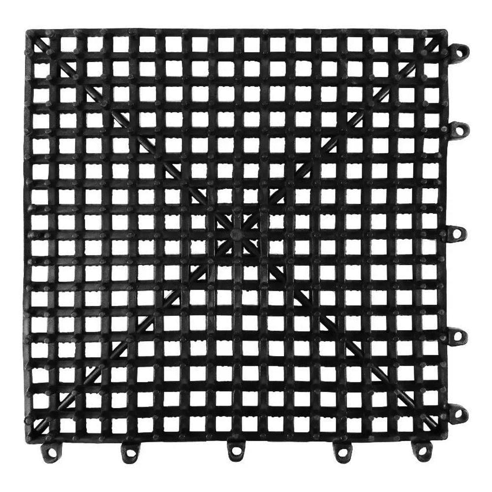 2X Piso Borracha Kapazi Ak30-Aquac Kap Premium Cor Preto