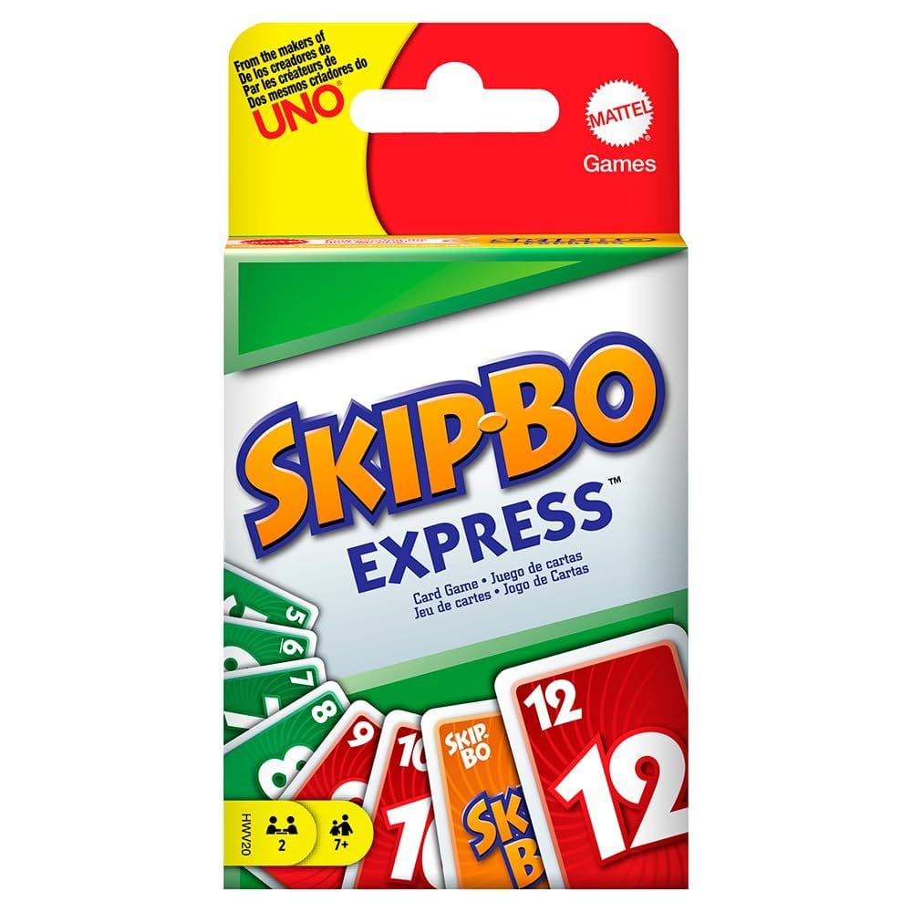 Jogo de cartas Mattel Games Skip-Bo Express Kids Adults Family