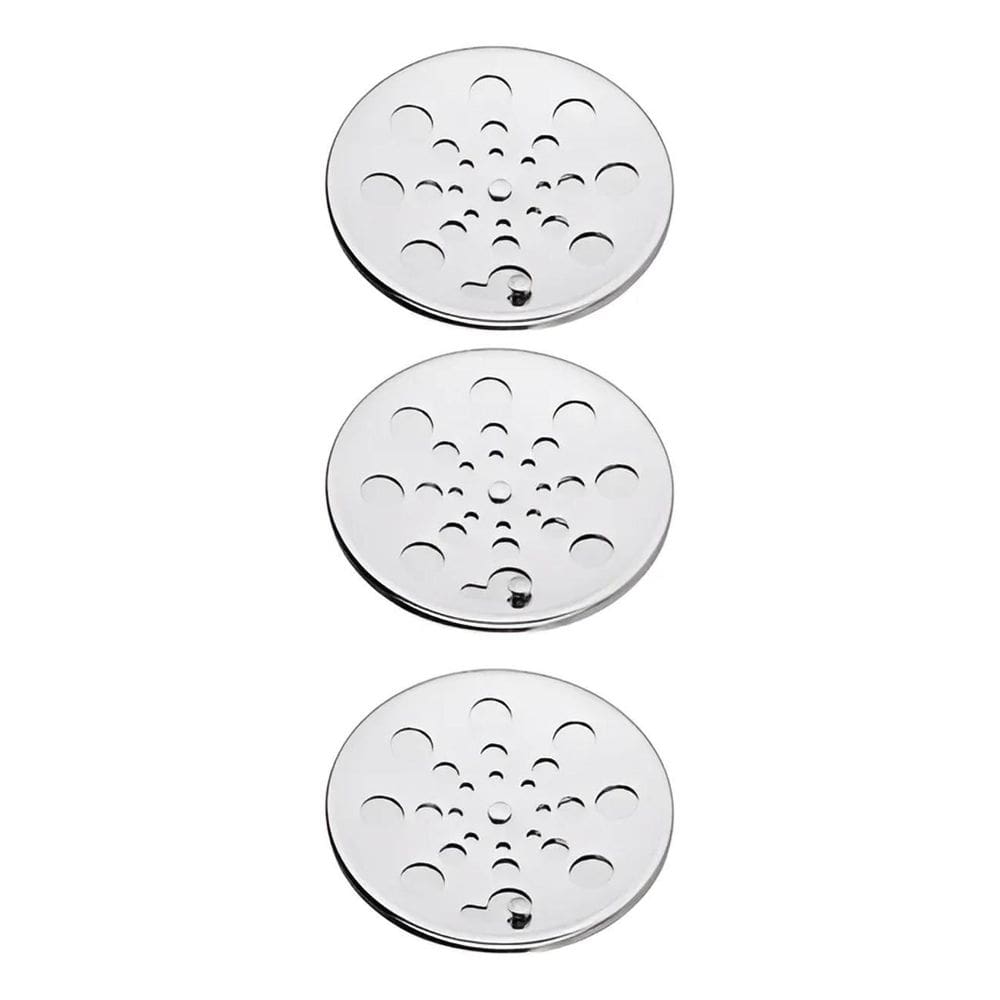 2X Kit 3 Ralo Tampa Grelha Inox Redondo 10 Abre Fecha Rotat