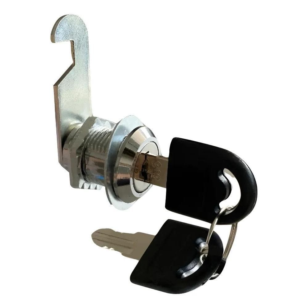 2X Fechadura Fecho Lingueta Com Chave Para Armário De Aço