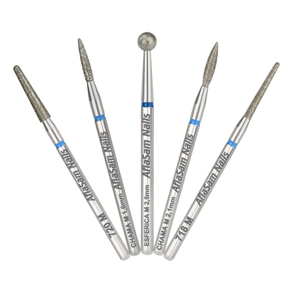 Broca 718 + 720 + Chama 1,6Mm + Chama 2,1Mm + Esférica 2,5Mm