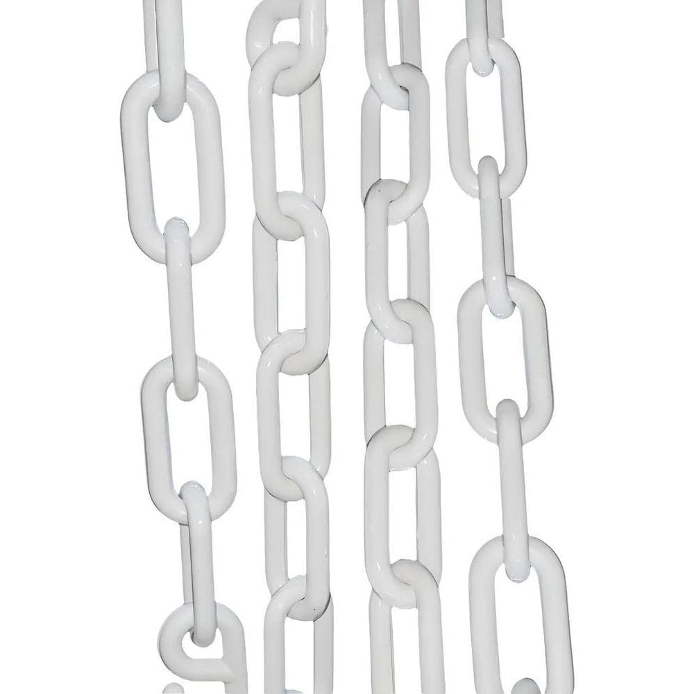 2X 10 Mt Corrente Plástica Calha Chuva Elo Grande Branca Top