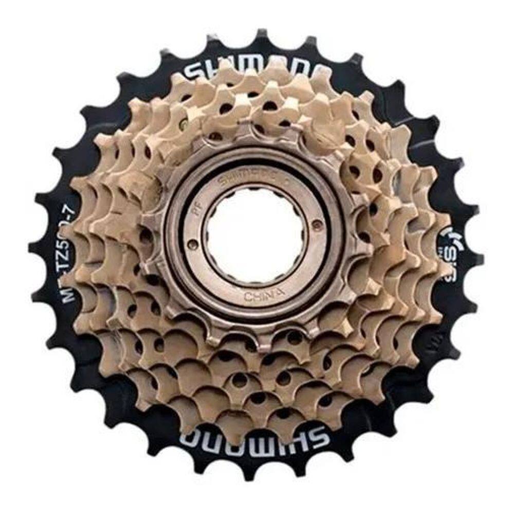 2X Catraca Roda Livre 7V Rosca Tz-21 Shimano 14/28 Dentes