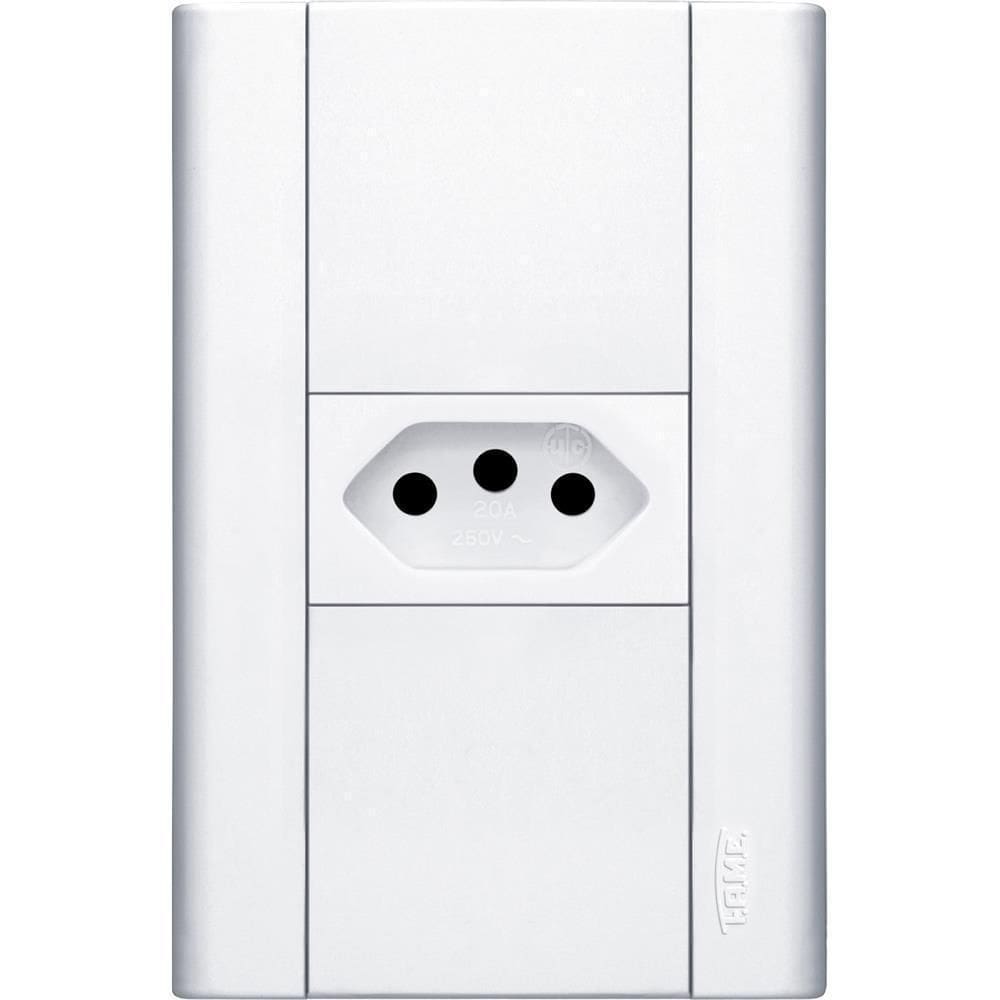Conjunto De Tomada 2P+T Com Placa Modulare 20A 250V