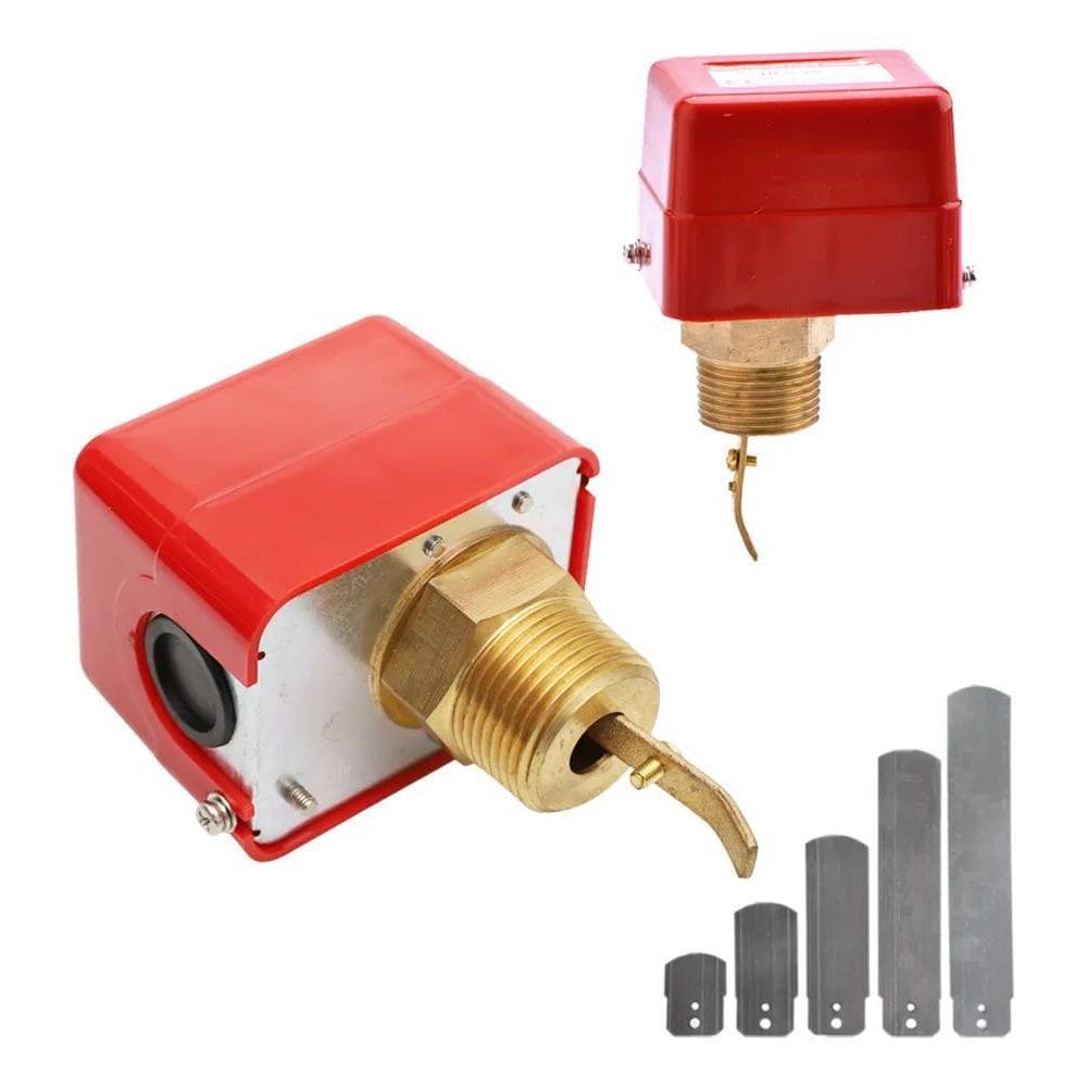 2X Chave De Fluxo Fluxostato Palheta Inox Água Rosca 1 Tubo