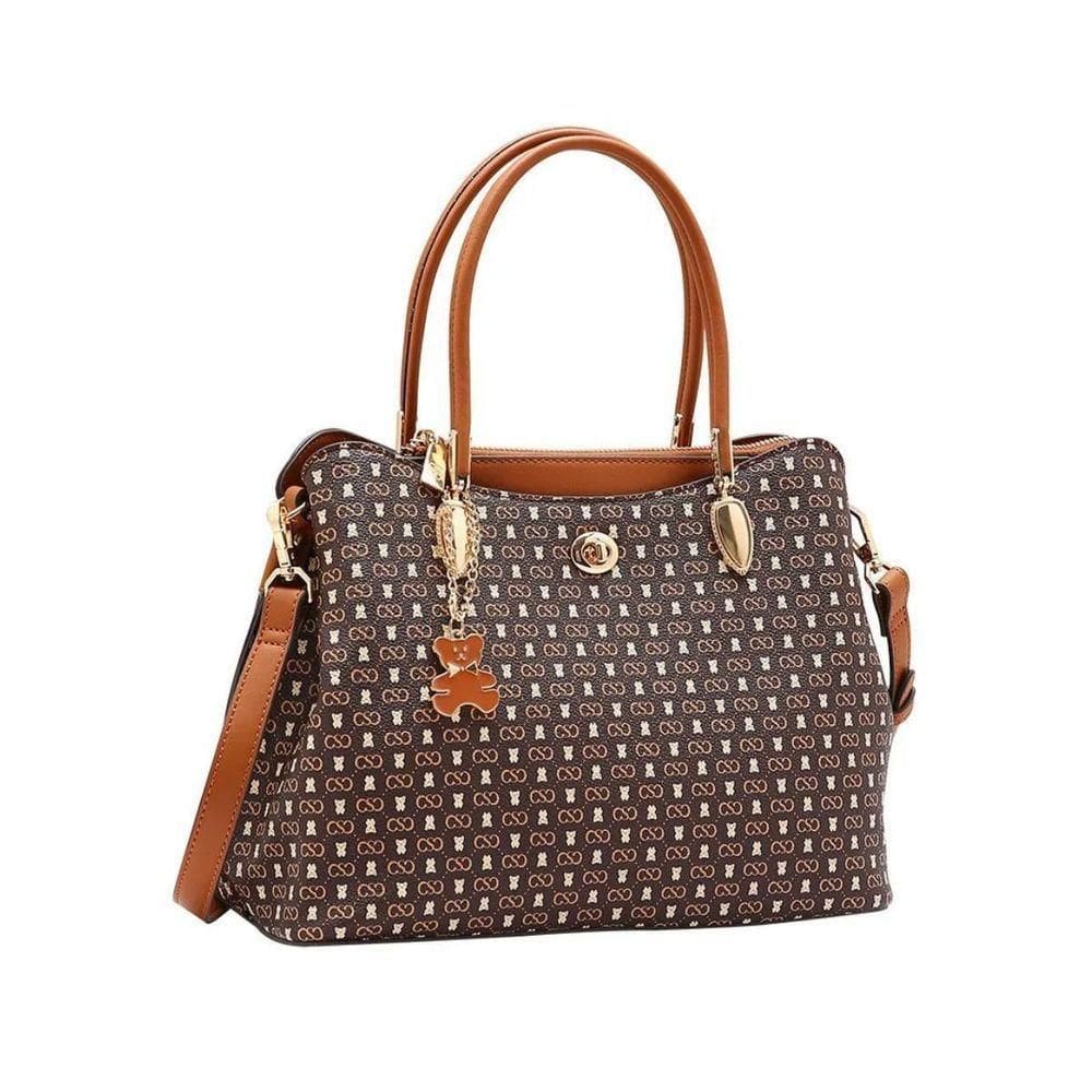 Bolsa Chenson Monograma Baby Urso Cafe Un