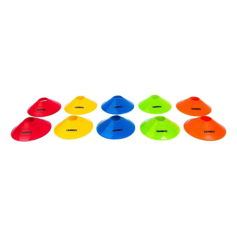 2X Kit 10 Chapéu Chinês Half Cones Agilidade Treino Funciona
