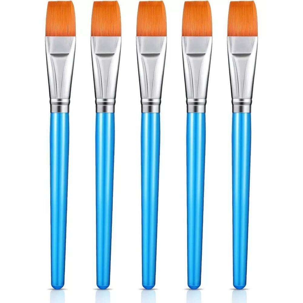 Pincéis Planos de Náilon Sintético - 22cm - Uso Diário