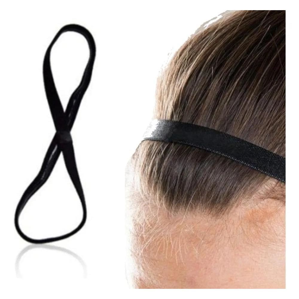 2X Faixa Elástica De Cabeça Esporte Corrida Futebol Yoga Vol