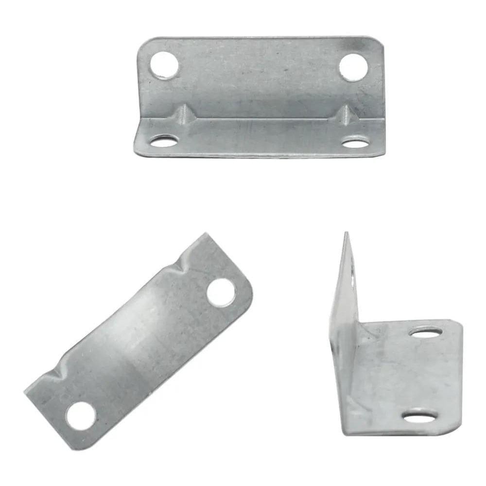 2X 20 Cantoneira 4 Furos 40X14X14Mm Zinco Metal Fixação Móve