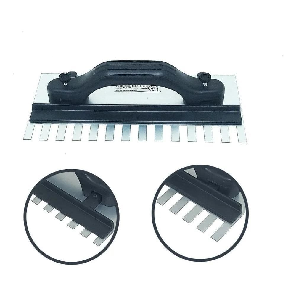 Desempenadeira Aço Dentada Com Regulagem 270Mm X 120Mm