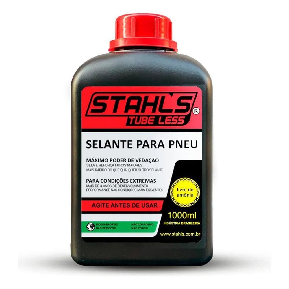 2X Selante Stahls - Pneu Bike Tubeless 1 Litro Sem Amônia