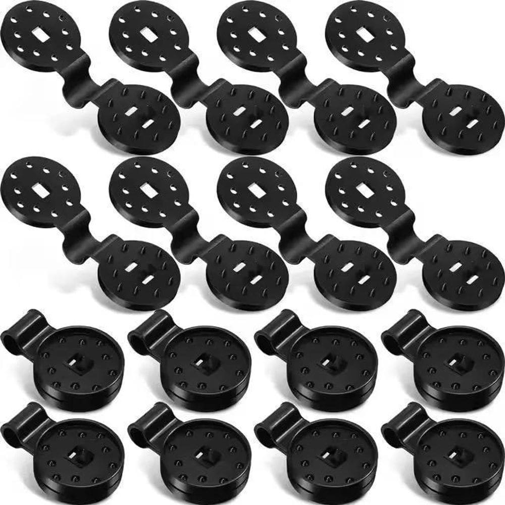 2X Kit 100 Clipes De Plástico Agroclips Fixação De Sombrites