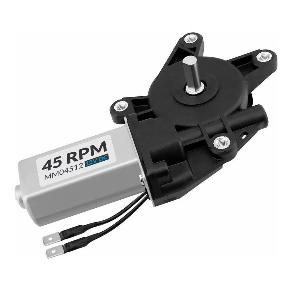 2X Motor 12V Dc 45 Rpm Com Caixa De Redução 45Rpm Alto Torqu