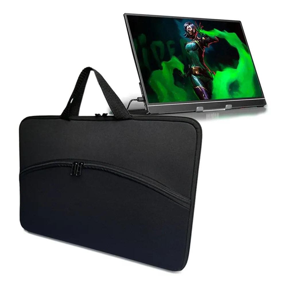 2X Capa Case Bolsa Protetora Monitor Portátil - 15.6 Polegad