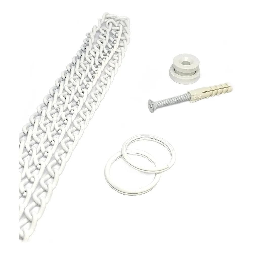 2X Corrente Janela Basculante De Vidro Vitro - Branco