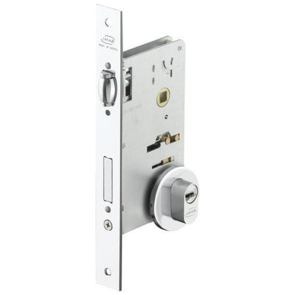 Fechadura Rolete Pivotante Imab 4700 Redonda Escovada