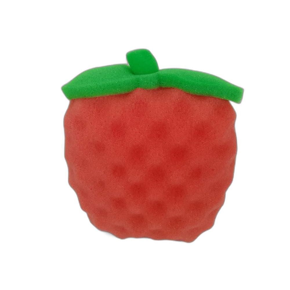 Esponja Corporal Em Formato De Fruta - Vermelha