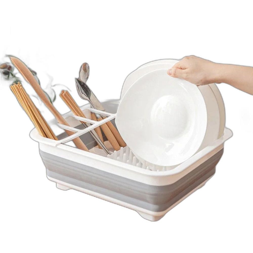 Escorredor Louças Prato Retrátil Silicone Retrátil Secador