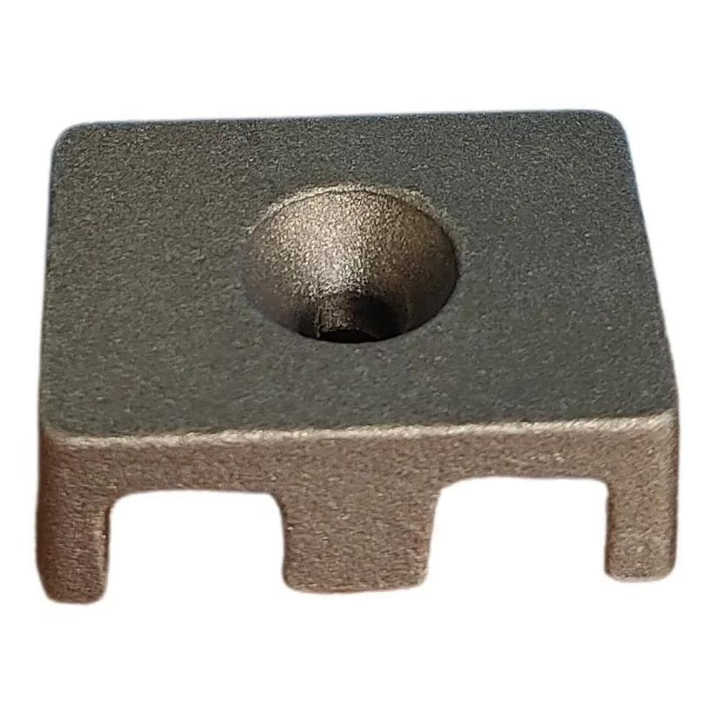 2X Kit Com 10 Fixadores De Gradil Em Aluminio