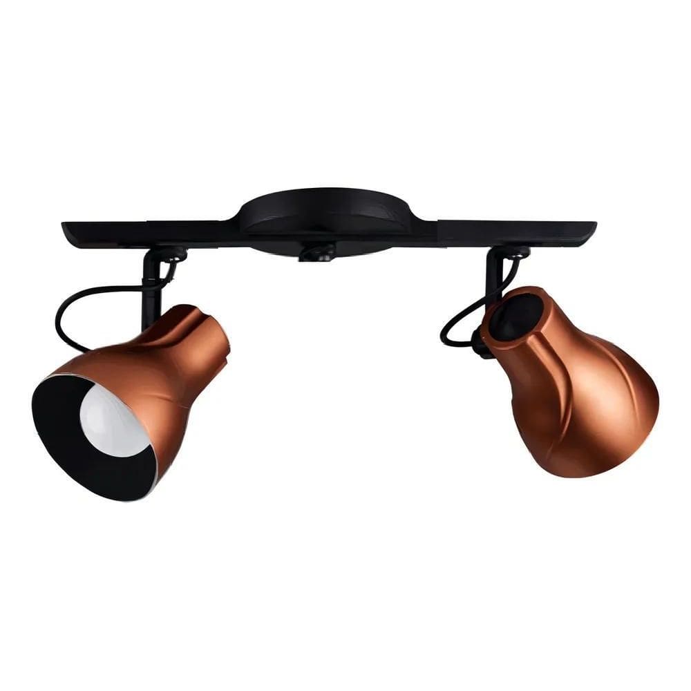 2X Spot Trilho Direcionável Octa 2 Plus Cobre - Startec 110V