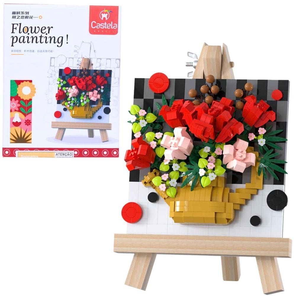 Blocos De Montar Com Cavalete De Rosas - Castela