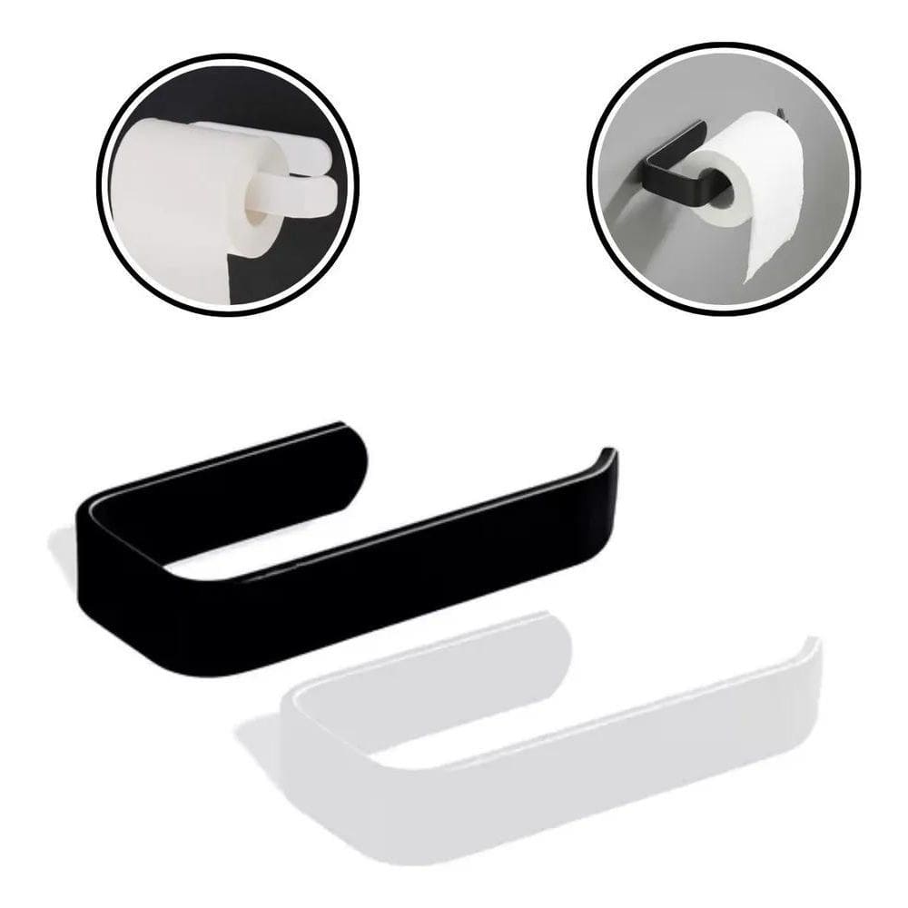 2X Suporte Porta Papel Higiênico Parede Adesivo 3M Premium