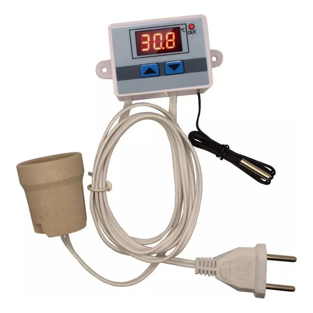 2X Controlador De Temperatura Para Lampadas De Aquecimento P