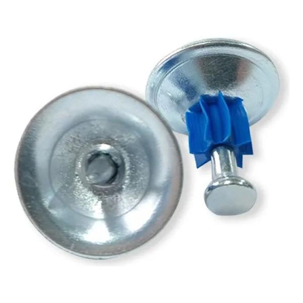 2X Pino Liso Ação Indireta 1/4X28 C/Arruela Conica 23Mm