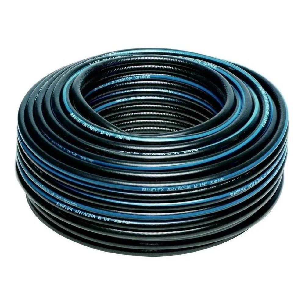 5 Metros Mangueira De Borracha Para Compressor 1/4 300 Psi