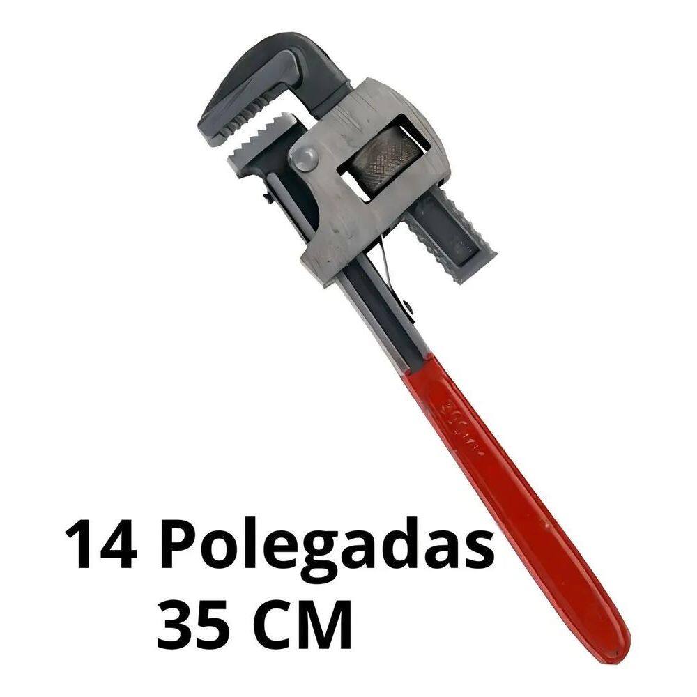 Chave Grifo Profissional Encanamento Tubulações 14`` Pol