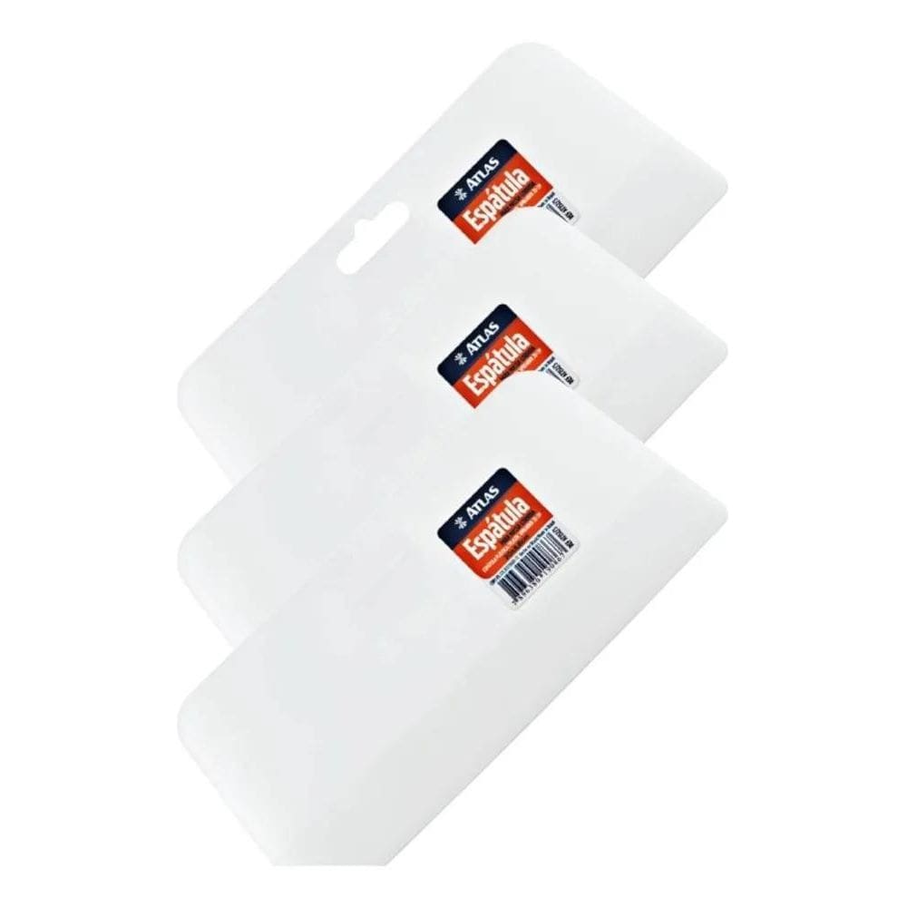2X Kit 3 Aplicador Espátula De Massa Celulóide Atlas 152/3
