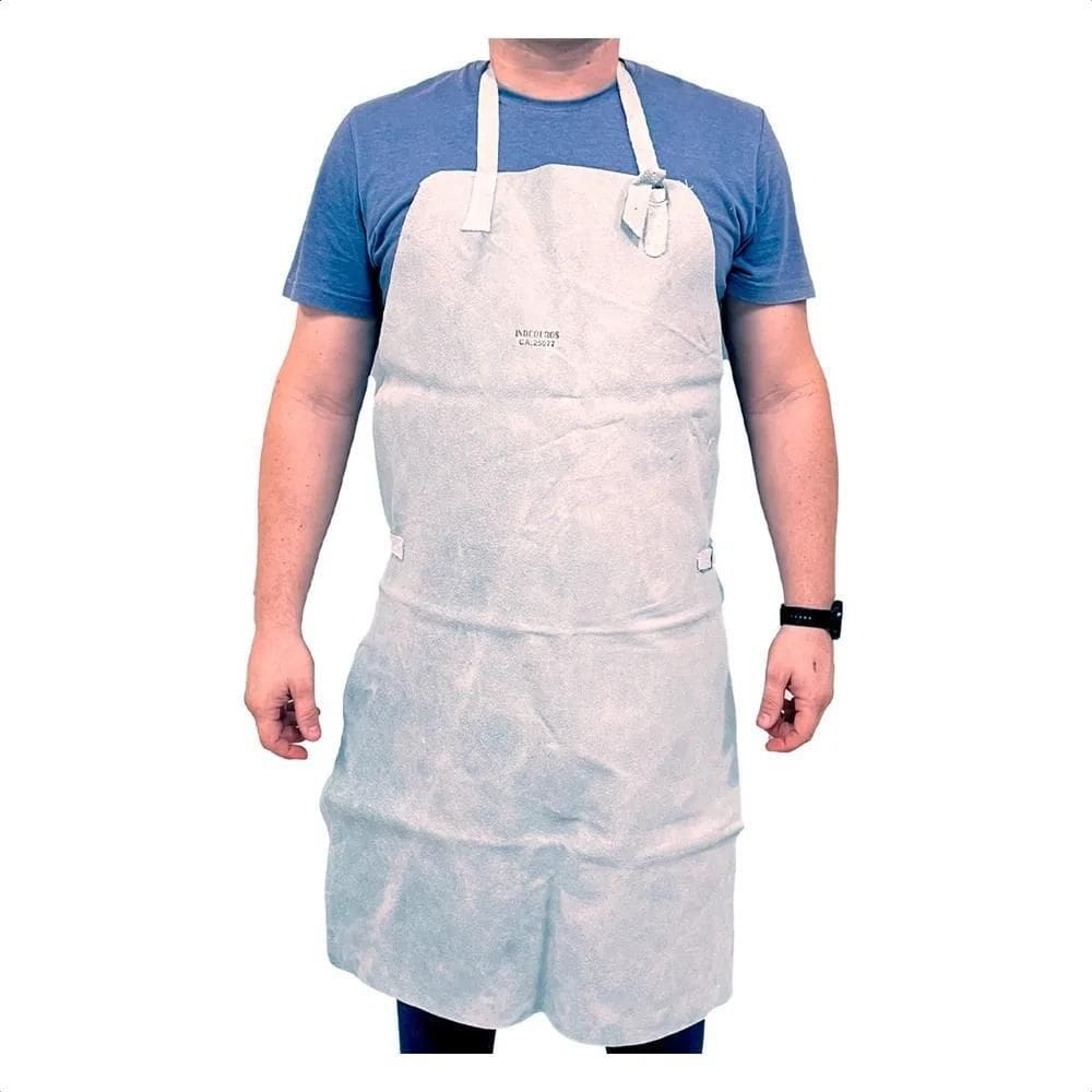 2X Avental De Raspa Cinza Indcouros Para Solda Ca 25977