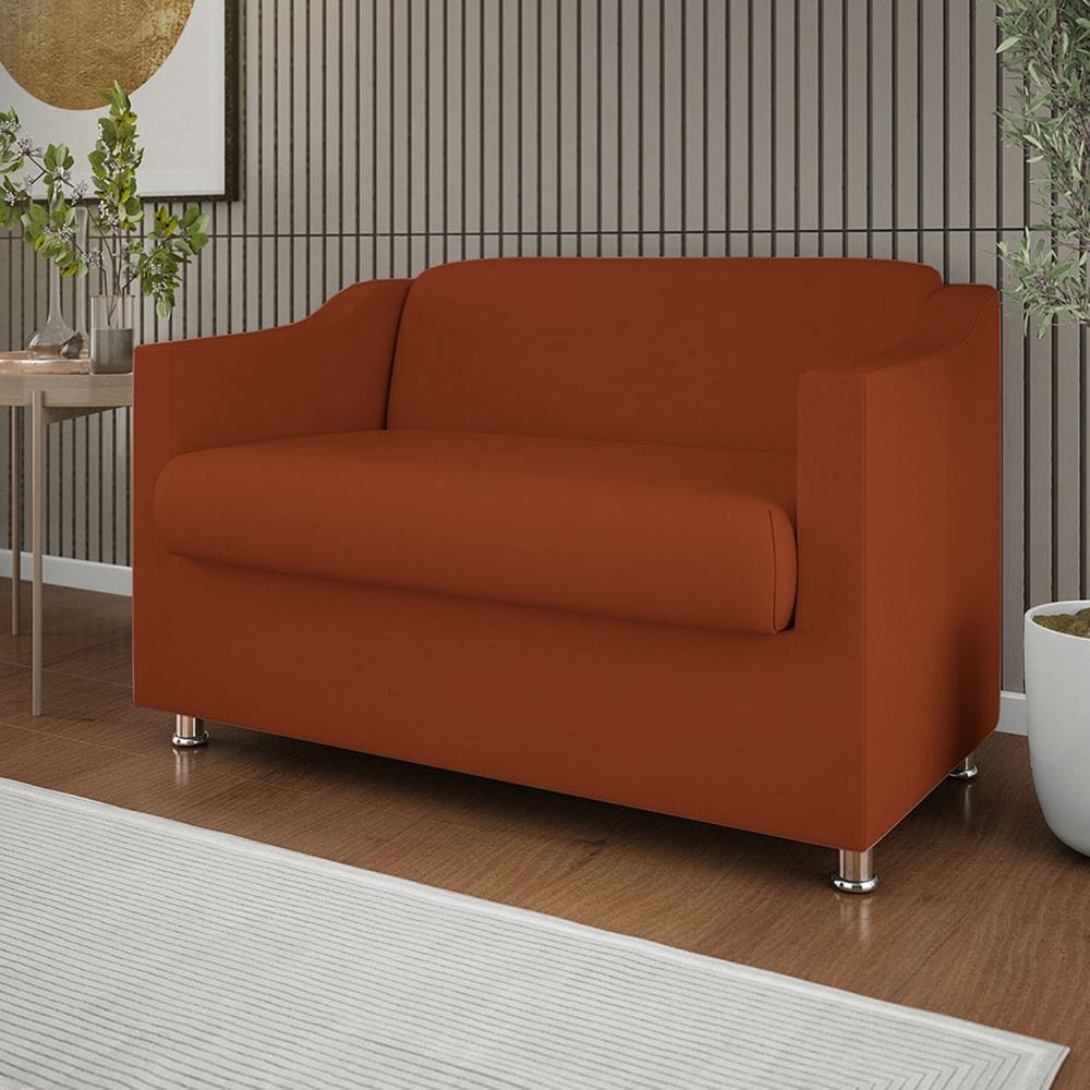 Namoradeira Sala de Estar Tecido Suede – Balaqui Decor