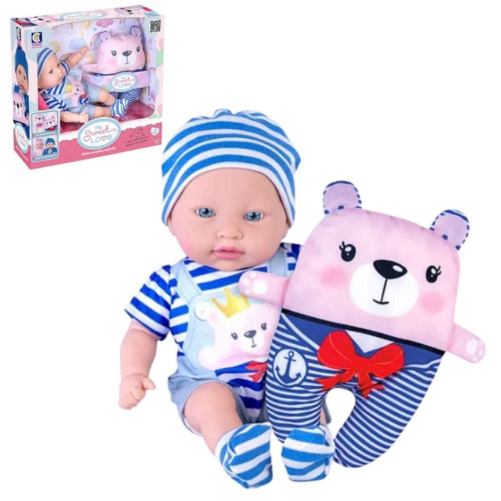 Boneca My Sweet Love Minha Naninha Preferida Menino Cotiplás