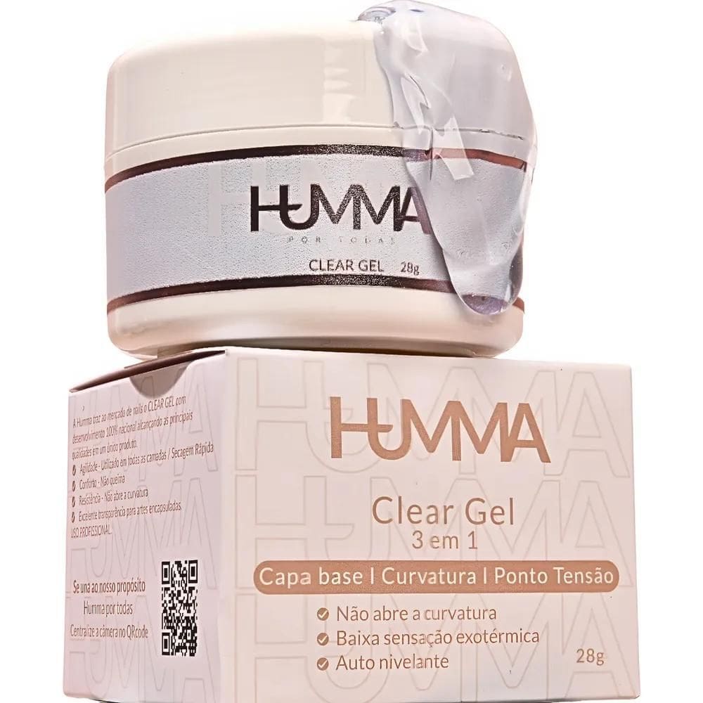 Gel Humma Construtor Alongamento De Unhas Led Uv - 28G