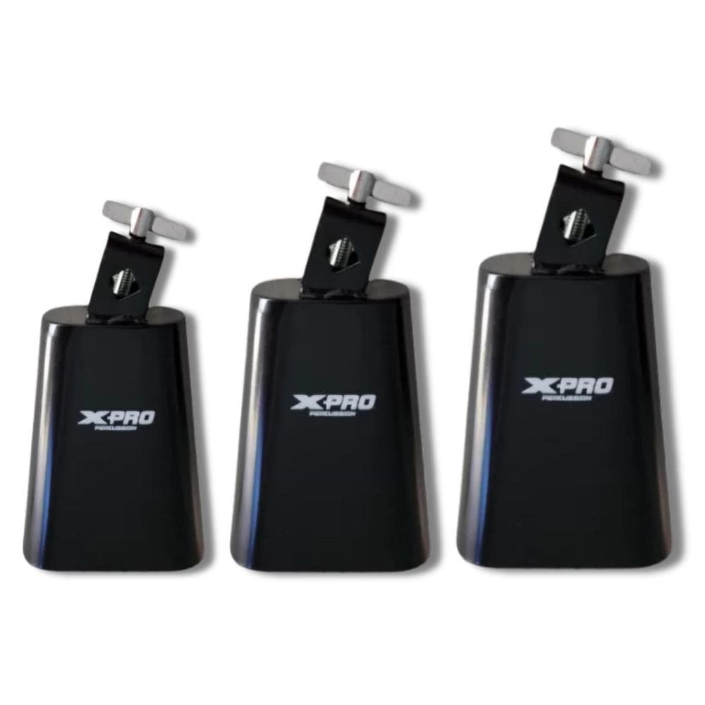 Kit Cowbell 5 6 E 7 Metal Preto Profissional X-Pro