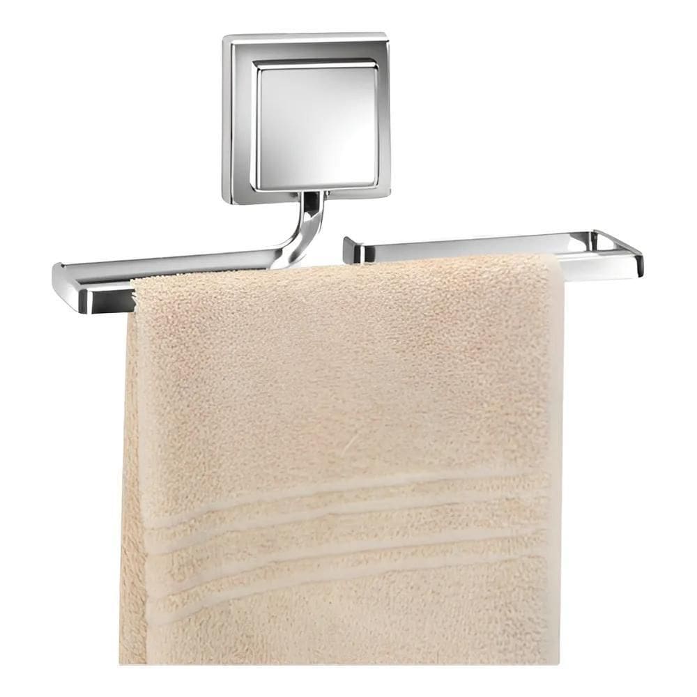 2X Porta Toalha Rosto Barra Banheiro Lavabo Toalheiro Cromad