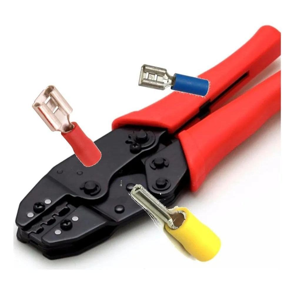 2X Alicate Prensa Terminal Pre Isolado Faston 1,5 A 6Mm Hy30