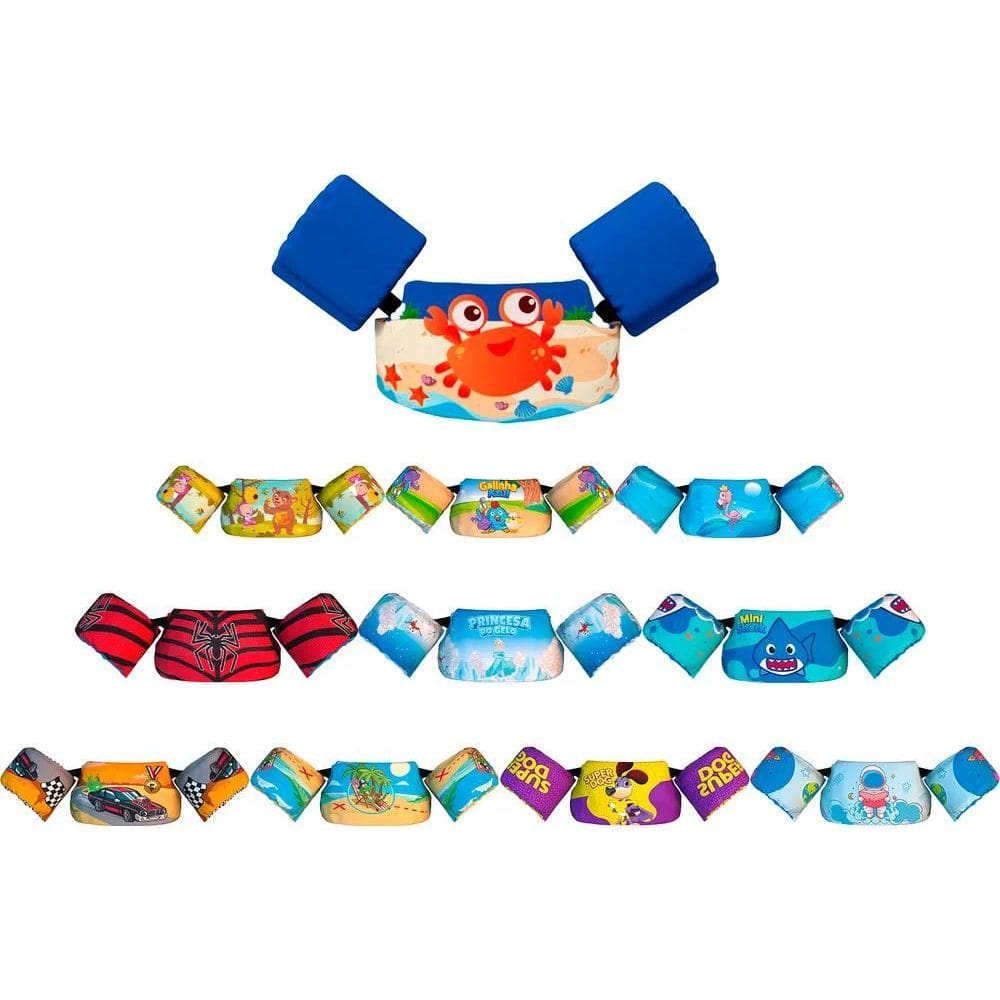 2X Boia Infantil Colete Salva Vidas Praia E Piscina Aquakids