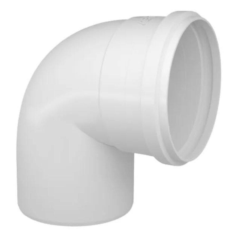 2X Joelho Cotovelo Esgoto 90 Branco 100Mm 4 Polegadas Fortl