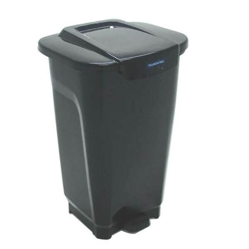 Lixeira Tramontina T-force Preto 50 L