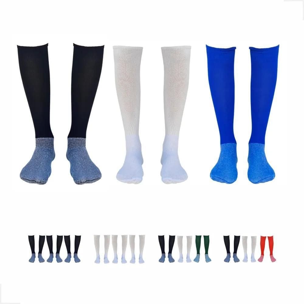 2X 03 Meião Infantil Futebol Top Envio Full Tamanho 27 Ao 33