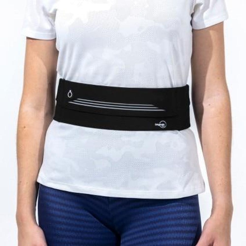 Pochete Esportiva com Bolsos, refletiva e ajustável, Preta,  Originais iPlace